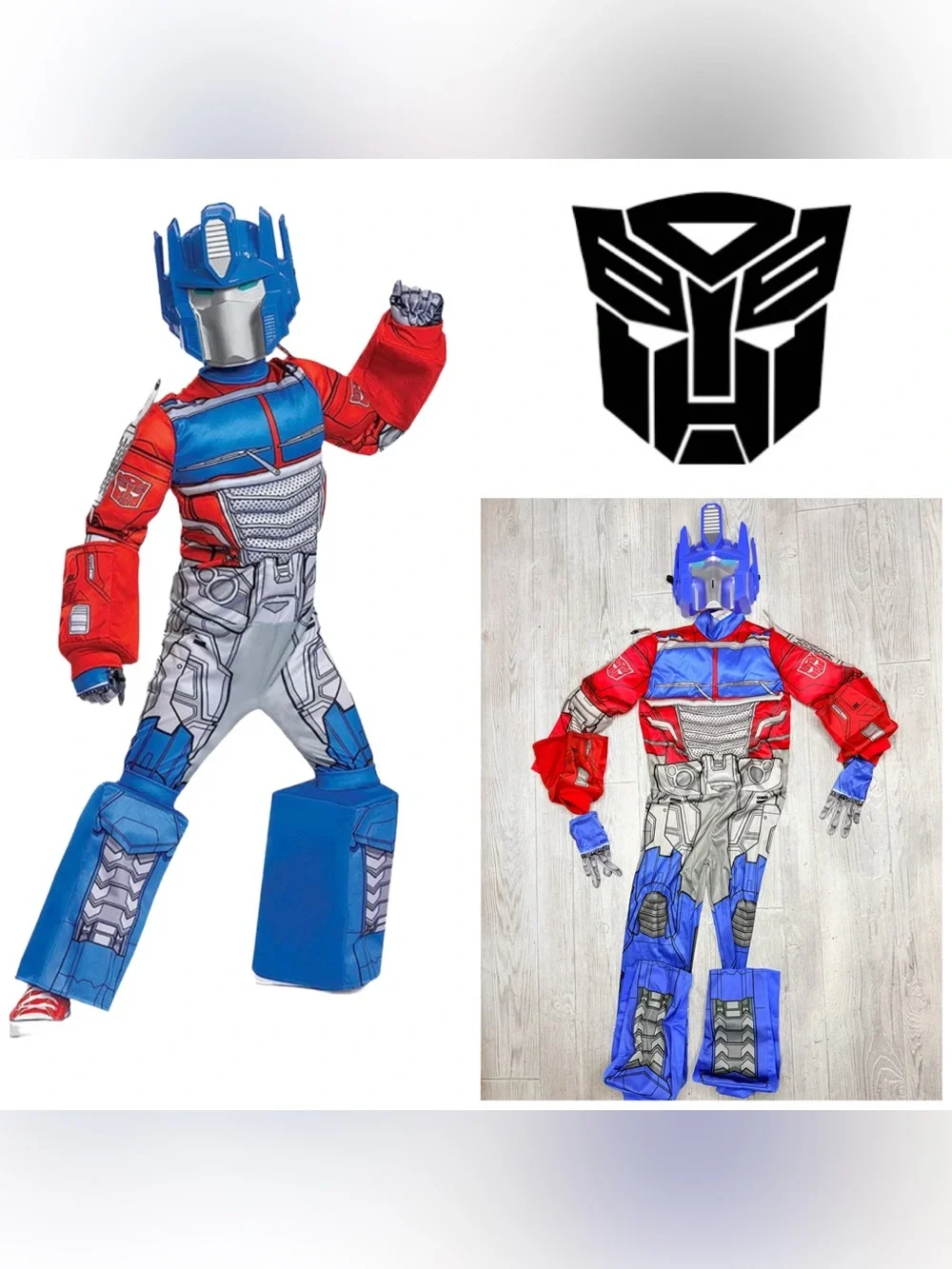 Transformer Optimus prime deluxe Halloween costume cosplay dress up 4-6